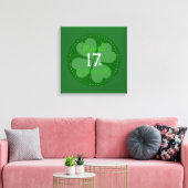 17 maart: viering van St. Patty's Day Canvas Afdruk (Insitu (Woonkamer))