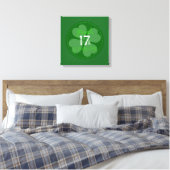 17 maart: viering van St. Patty's Day Canvas Afdruk (Insitu (Slaapkamer))