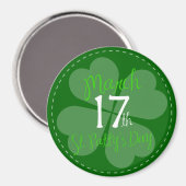 17 maart: viering van St. Patty's Day Magneet (Voorkant / Achterkant)