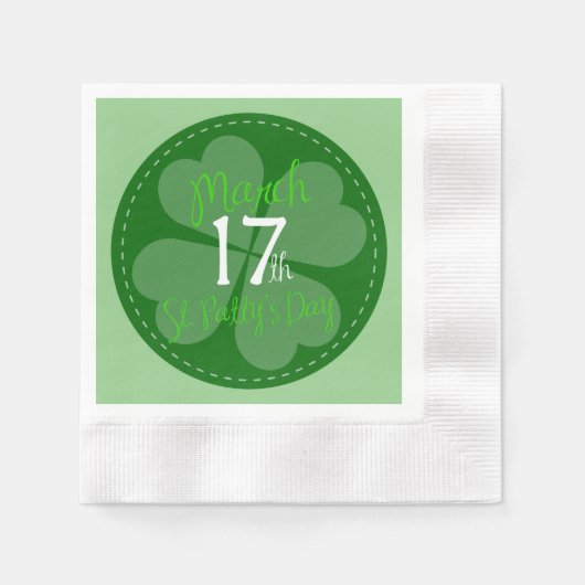 17 maart: viering van St. Patty's Day Servetten (Voorkant)