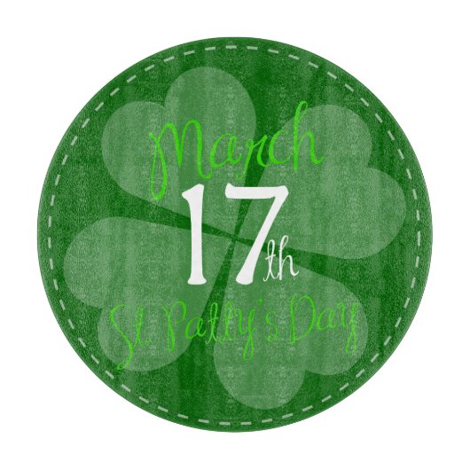 17 maart: viering van St. Patty's Day Snijplank (Voorkant)