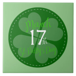 17 maart: viering van St. Patty's Day Tegeltje