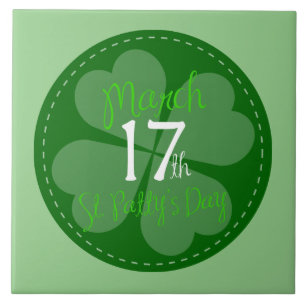 17 maart: viering van St. Patty's Day Tegeltje