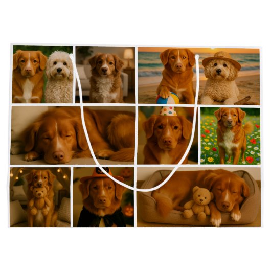 17 Photo Collage Template Make Your Own Fun Groot Cadeauzakje (Achterkant)