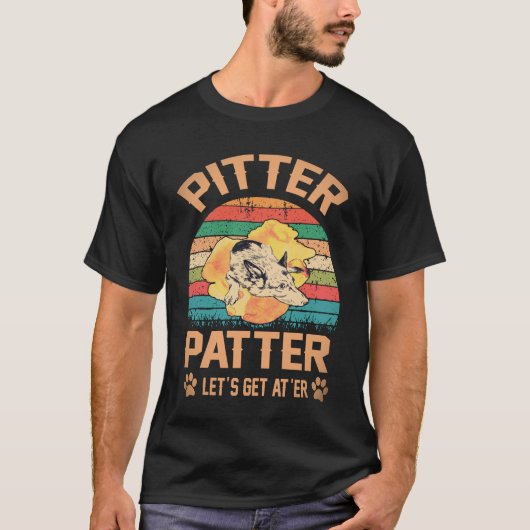 17 Pitter Patter Let's Get At'er Duitse Herder T-shirt (Voorkant)