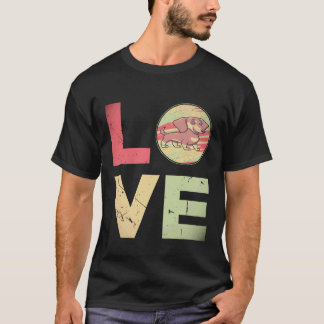 17 Retro vintage Dasjkundehond Moeder Cadeaus Dasj T-shirt