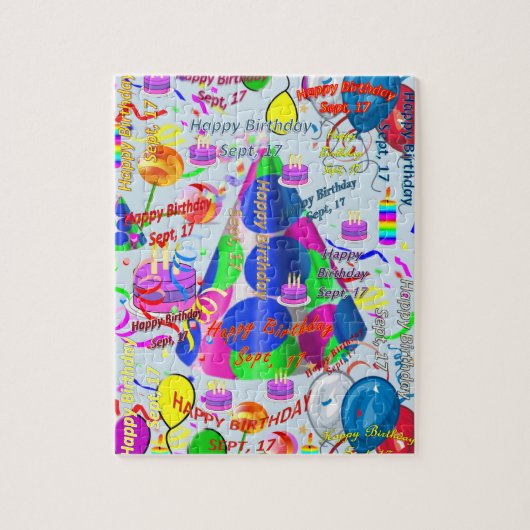 17 september, 17 september, Jigzaag Puzzle Legpuzzel (Verticaal)