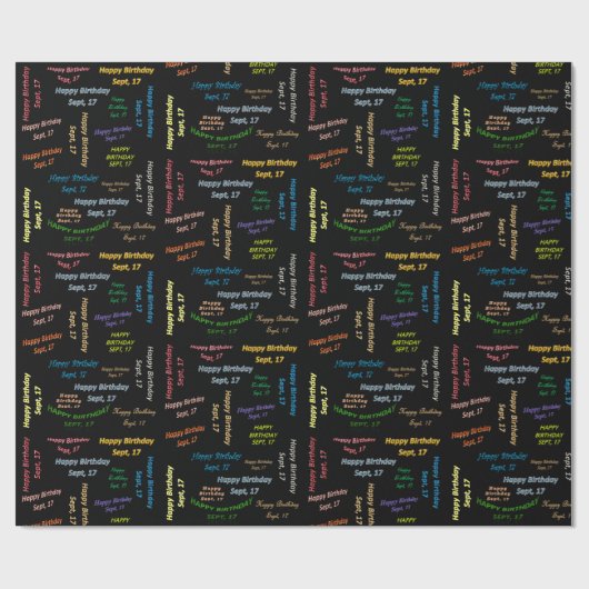 17 september, cadeaupapier (Vlak)