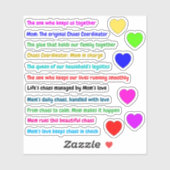 17 STKS - Chaos Coordinator Stickers voor Funny Mo (Vel)