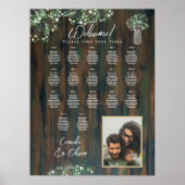 17 Tabel Rustisch hout Gypsophila FOTO-SEIEREND sc Poster (Voorkant)