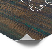 17 Tabel Rustisch hout Gypsophila FOTO-ZITTING Poster (Hoek)