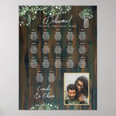 17 Tabel Rustisch hout Gypsophila FOTO-ZITTING Poster (Voorkant)