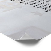 17 Tabel White Reflections Wedding Seating Chart Poster (Hoek)