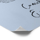 17 Tabelmosterd blauw FOTO-ZITTJE Poster (Hoek)