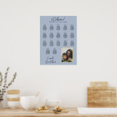 17 Tabelmosterd blauw FOTO-ZITTJE Poster (Keuken)