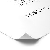 17 Tafel Elegant Onze favoriete Mensen Zittingkaar Poster (Hoek)