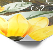 17 Tafel Rustieke Hout ZONNEBLOEMEN FOTO STOELEN Poster (Hoek)