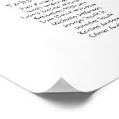 17 Tafels Gelieve Uw Plaats Te Vinden Zitplaatsenk Poster (Hoek)