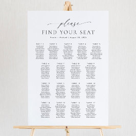 17 Tafels Gelieve Uw Plaats Te Vinden Zitplaatsenk Poster