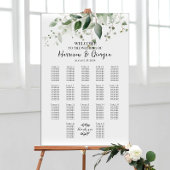17 Tafels Groen Elegant Bruiloft Zittafel Grafiek Poster
