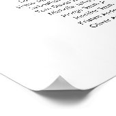 17 Tafels Onze Favoriete Mensen Zittinglijst Poster (Hoek)