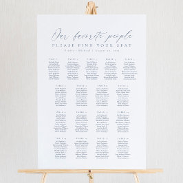 17 Tafels Onze Favoriete Mensen Zittinglijst Poster