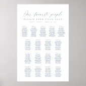 17 Tafels Onze Favoriete Mensen Zittinglijst Poster (Voorkant)