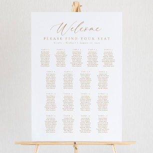 17 Tafels Welkom Zitplaats Grafiek Poster
