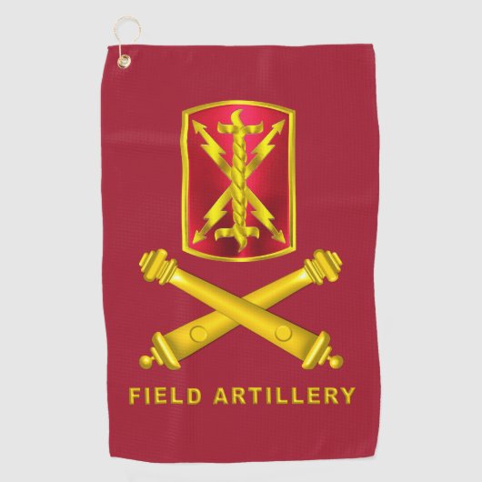 17de Field Artillery Brigade Golfhanddoek (Voorkant)