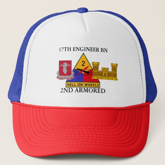 17DE GENIEBATALJON 2DE GEWAPEND TRUCKER PET (Voorkant)