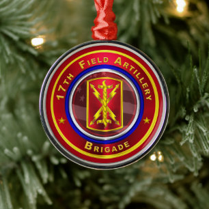 17de veldartilleriebrigade Kerst Metalen Ornament