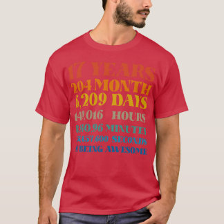 17de Verjaardag 17 Jaar van het Zijn Geweldige Tsh T-shirt