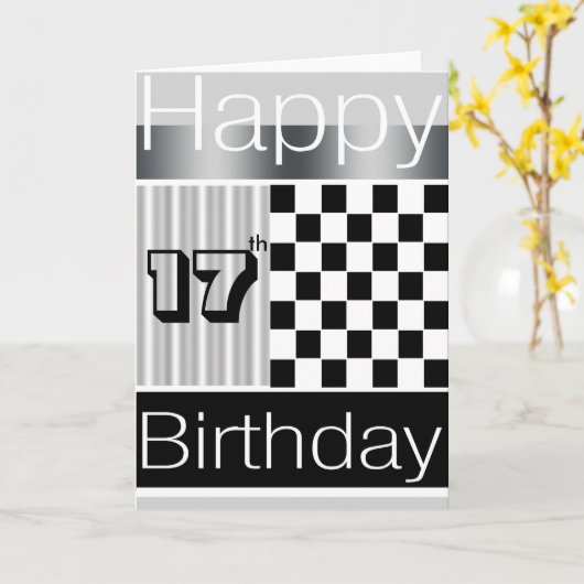 17de Verjaardag Kaart (Gele Bloem)