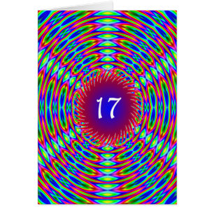 17e Abstracte Trippy Swirls van Birthday