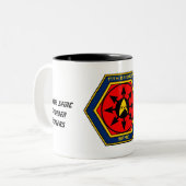 17e BDE Koffie/Thee Tweekleurige Koffiemok (Voorkant links)