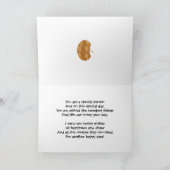 17e Birthday-kaart voor een koekjesliefhebber Kaart (Binnen)