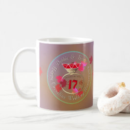 17e bruiloft Jubileum Carnelian Ring 2 Sided Koffiemok
