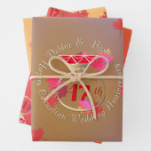 17e bruiloft Jubileum Carnelian Ring Inpakpapier Vel (In situ)