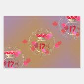 17e bruiloft Jubileum Carnelian Ring Inpakpapier Vel (Voorkant)