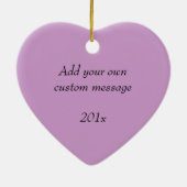 17e bruiloft Jubileum hartfoto Keramisch Ornament (Achterkant)