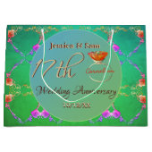 17e Carneool Bruiloft Jubileum Gift Bag Groot Cadeauzakje (Voorkant)