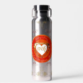 17e Carneool bruiloft Jubileum Waterfles (Voorkant)