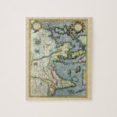 17e Century Antiek Asian Map, Mercator / Hondius Legpuzzel (Verticaal)