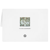 17e eeuw Antiek Wereldkaart, Frederick De Wit (Achterkant Horizontaal)