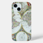 17e eeuw Antiek Wereldkaart, Frederick De Wit Case-Mate iPhone Case (Achterkant)