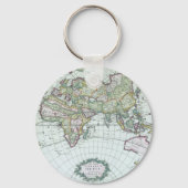 17e eeuw Antiek Wereldkaart, Frederick De Wit Sleutelhanger (Voorkant)