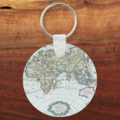 17e eeuw Antiek Wereldkaart, Frederick De Wit Sleutelhanger (Voorkant)