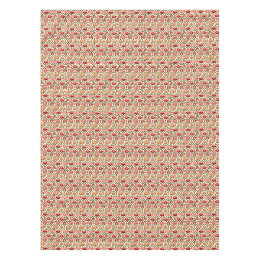  17e eeuw Delhi India Floral Pattern Tafelkleed (Voorkant)