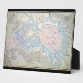 17e eeuw Kaart van Coesfeld Ludgerusburg Duitsland Fotoplaat (Zijkant)