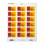 17e eeuw Letter D-adreslabel Etiket (Full Sheet)